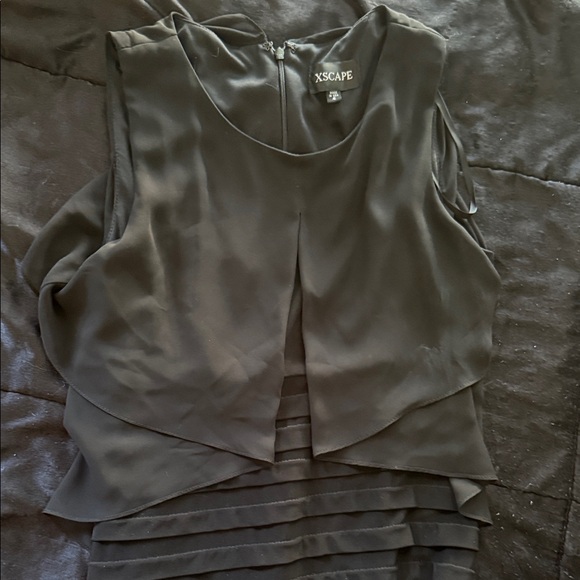 Xscape Black Ruffled Maxi Dress - Picture 3 of 4